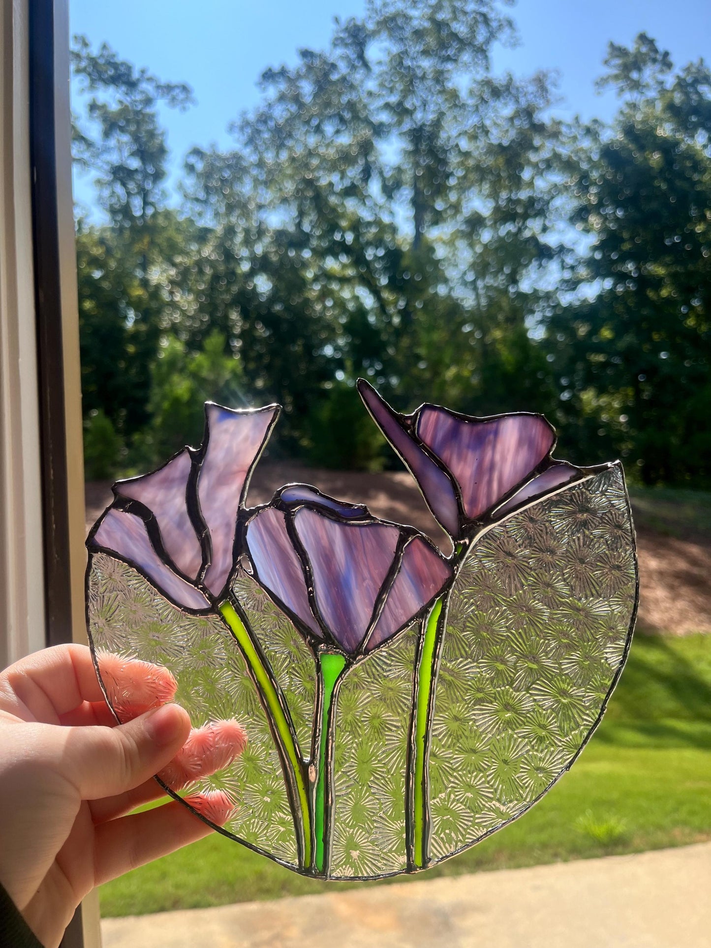 Stained Glass Flower Bunch