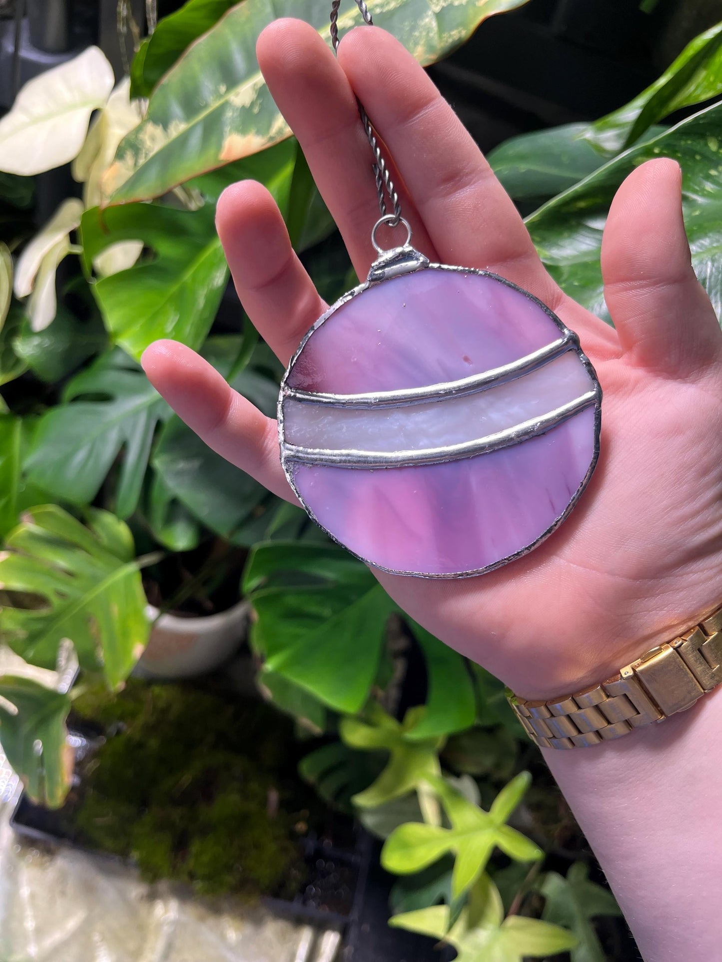 Stained Glass Ball Ornament