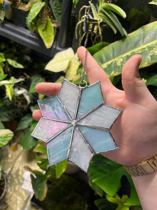 Stained Glass Snowflake