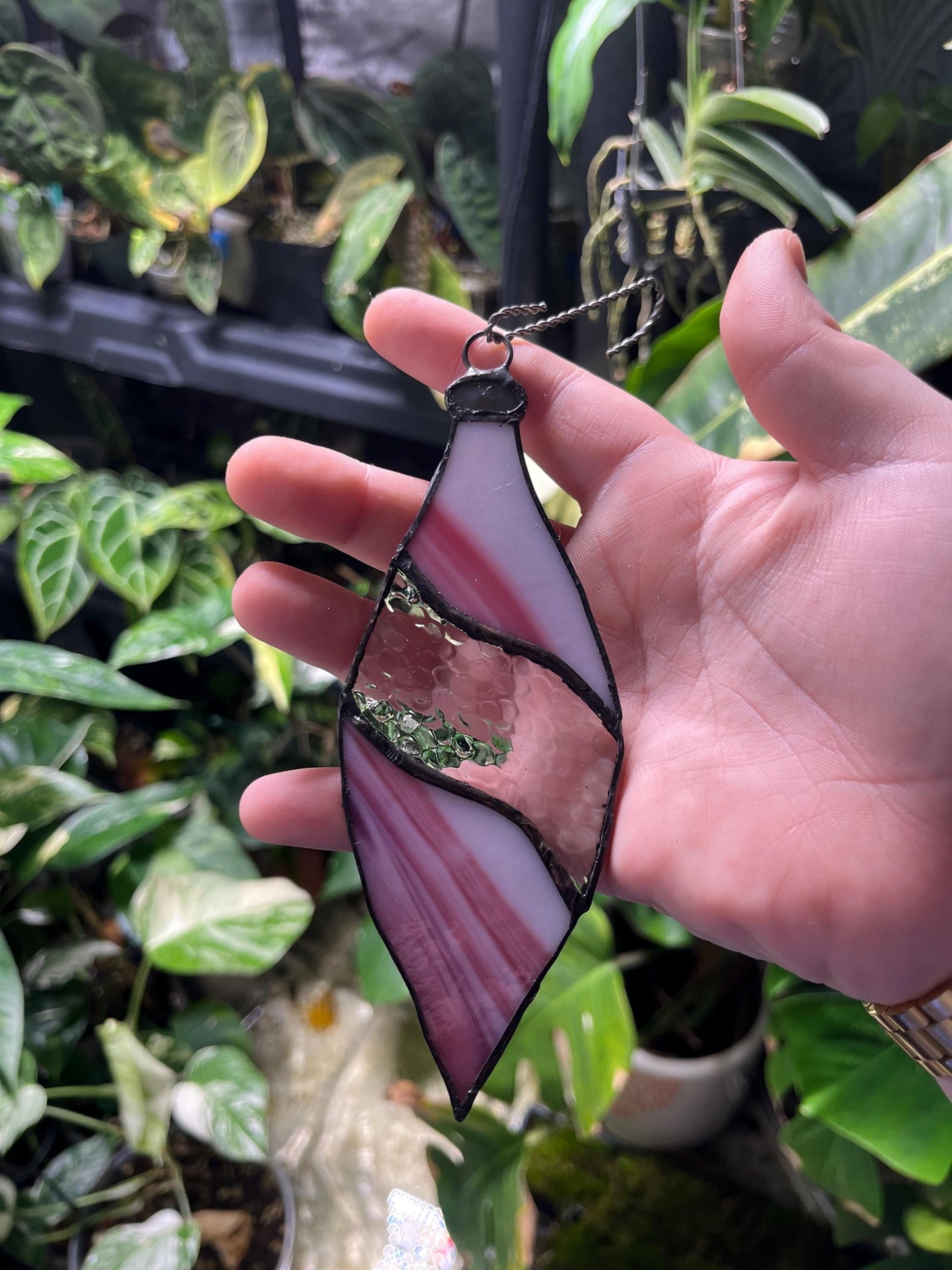 Stained Glass Icicle Ornament