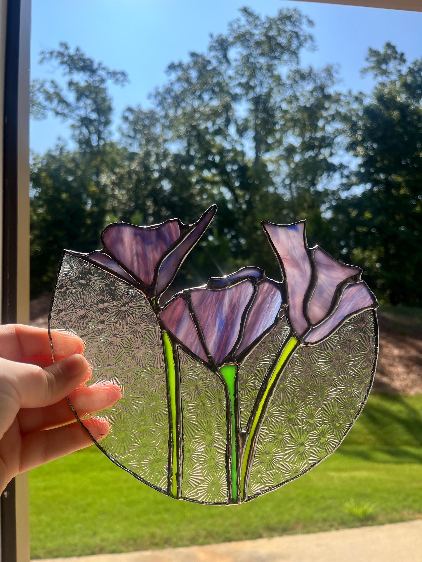 Stained Glass Flower Bunch