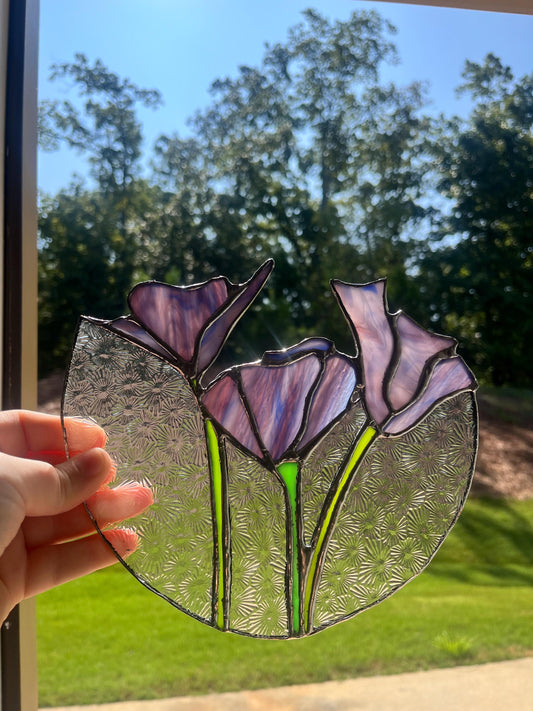 Stained Glass Flower Bunch