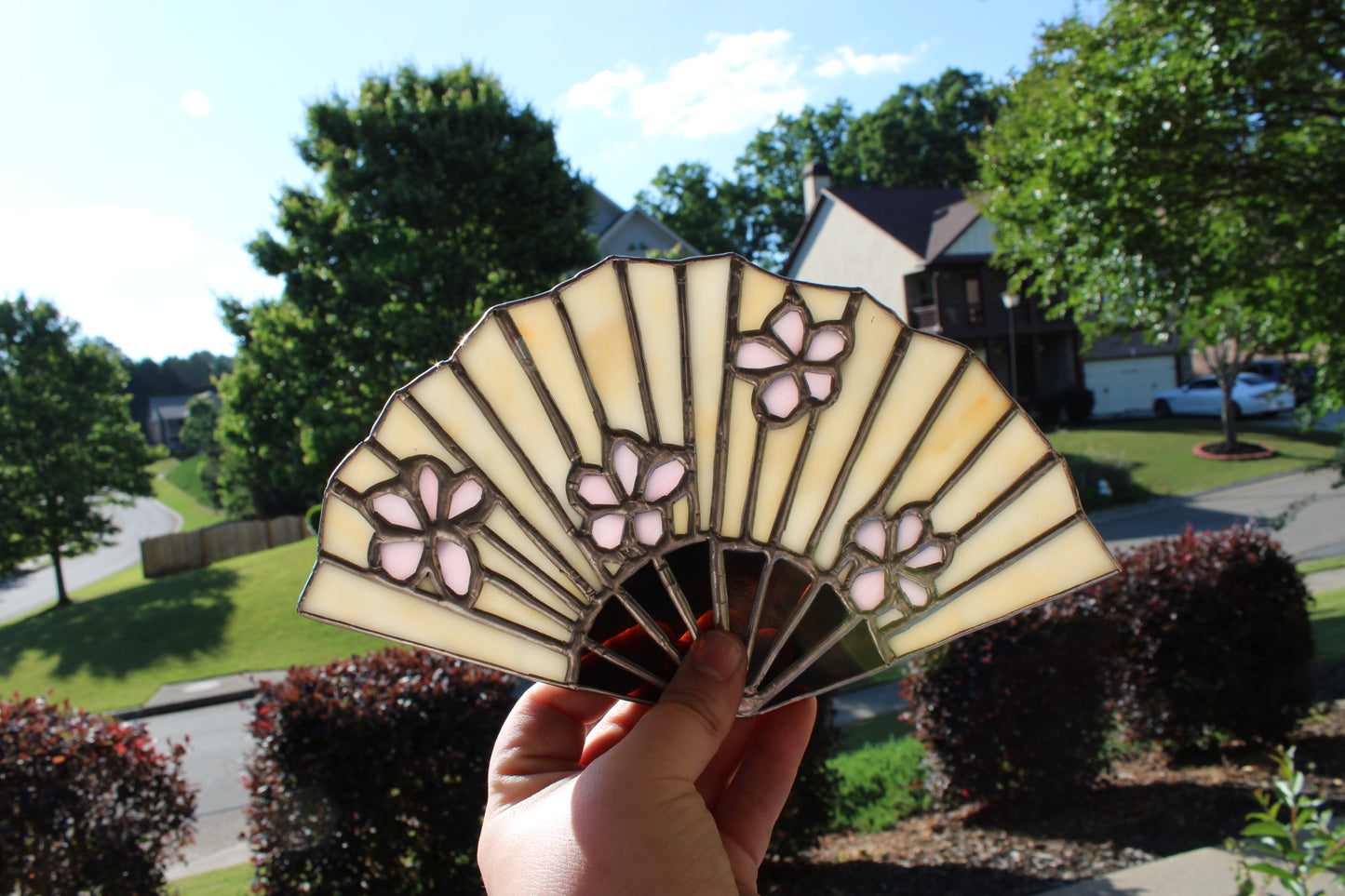 Glass Folding Fan