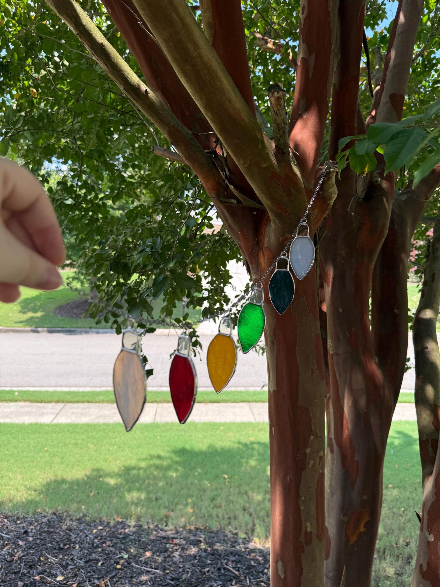 Stained Glass Christmas Lights Strand