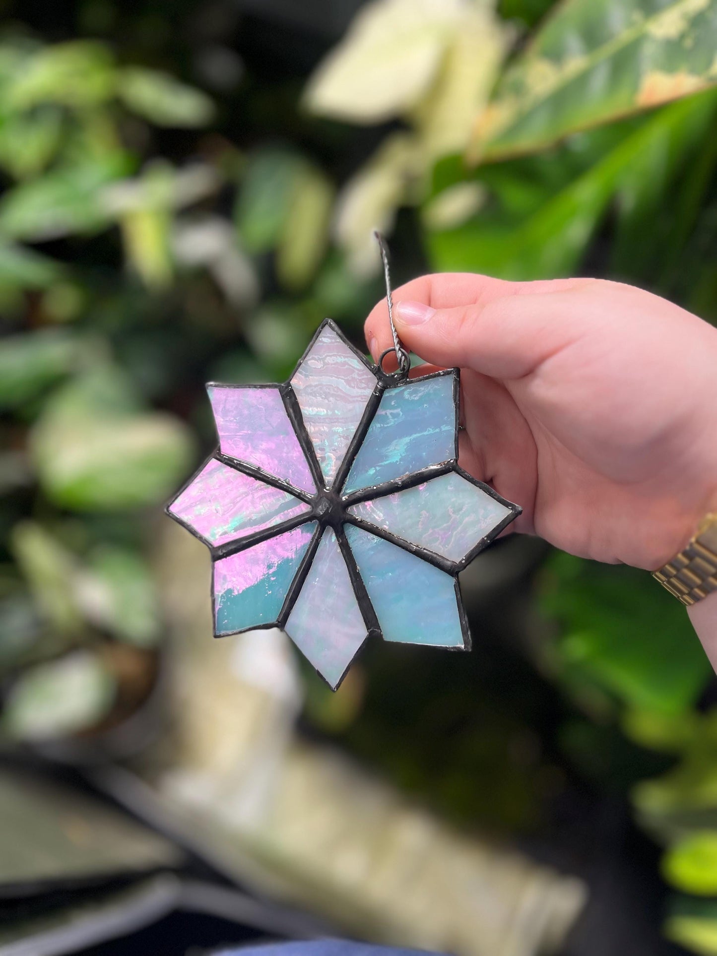 Stained Glass Snowflake