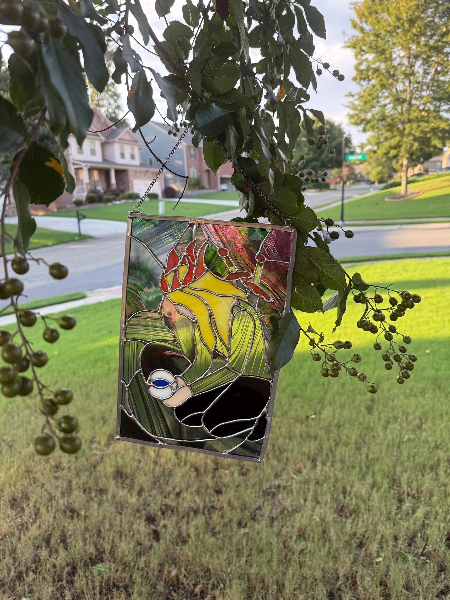 Throne of Glass Stained Glass Panel